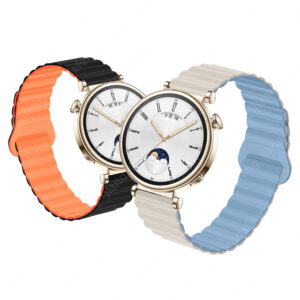 สายซิลิโคนแม่เหล็ก 18 มม. สําหรับ Huawei Watch GT4 41mm สายคู่ 2 ชิ้น