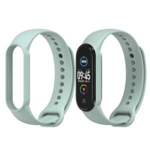 สายนาฬิกา smart watch  สไตล์สปอร์ต สำหรับ Xiaomi 3 Mi Band 4 สีเขียว