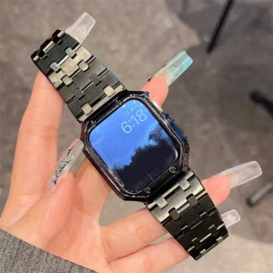 สายนาฬิกาข้อมือ สเตนเลสหรูหรา สําหรับ Smart Watch Ultra 9 8 (49 มม.)