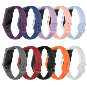 สายนาฬิกาข้อมือซิลิโคน แบบเปลี่ยน สําหรับ Galaxy Fit 2 SM-R220 (ราคาส่ง 100 ชิ้น คละสี)