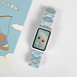 สายนาฬิกาเรซินสีลูกกวาดสําหรับ Samsung Galaxy Fit 3