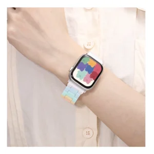 สายนาฬิกาข้อมือเรซิ่น สีแคนดี้ สําหรับ Apple Watch ultra 2 49 มม.