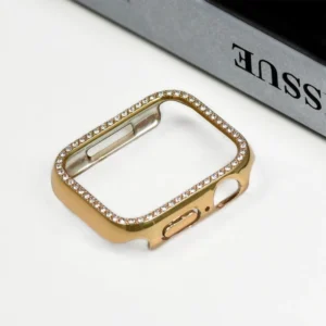 เคสนาฬิกาข้อมือ ประดับเพชร วิบวับ สําหรับ Apple Watch Cover 9 8 7 41 มม. สีทอง